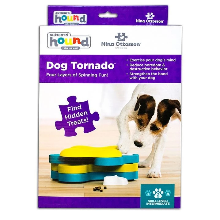 OUTWARD HOUND Nina Ottosson Dog Tornado - zabawka interaktywne, łamigłówka dla psa, poziom 2 - 3