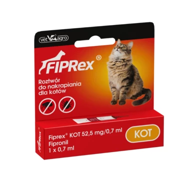 FIPREX krople przeciwko pchłom i kleszczom dla kotów