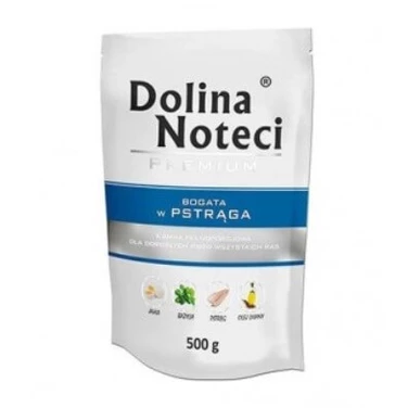 DOLINA NOTECI Premium - mokra karma dla psa bogata w pstrąga 500 g