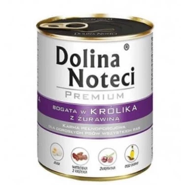 DOLINA NOTECI Premium - mokra karma dla psa bogata w królika 800g