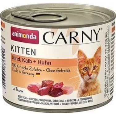 ANIMONDA Carny Kitten - mięsna puszka dla kociąt - wołowina z kurczakiem i cielęciną 