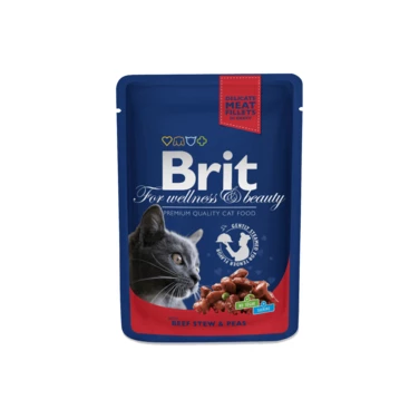 BRIT PREMIUM saszetka dla kota z wołowiną w sosie 100 g