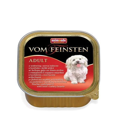 ANIMONDA Vom Feinsten Classic - pasztecik dla psów dorosłych z wołowiną i sercami indyka 150 g