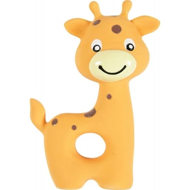 ZOLUX Puppy - gumowa zabawka z piszczałką dla małego psa i szczeniaka, żyrafa