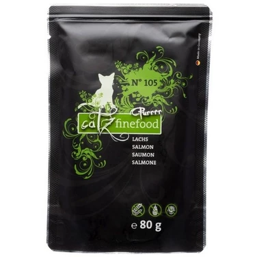 CATZ FINEFOOD Purrrr - bezzbożowa, monobiałkowa, mokra karma dla kota, łosoś 85 g