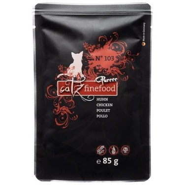 CATZ FINEFOOD Purrrr - bezzbożowa, monobiałkowa, mokra karma dla kota, kurczak 85 g