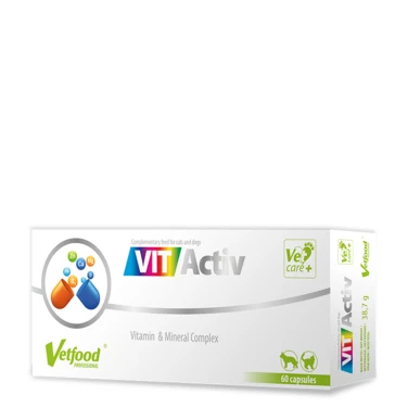 VETFOOD VitActiv Balance - kompleksowy preparat witaminowy dla psów i kotów 60 kapsułek