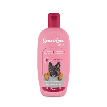 SENS-I-LAVI szampon dla psów o gęstym podszerstku - micelarny, o delikatnym różanym zapachu 250ml