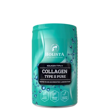 HOLISTA Collagen Type II Pure - czysty kolagen wieprzowy typu drugiego dla psów i kotów 200g