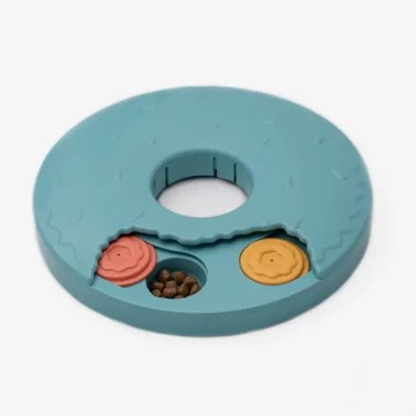 ZIPPY PAWS Donut Slider - wesoła łamigłówka dla psa w kształcie pączka, zabawka interaktywna dla małych i średnich psów