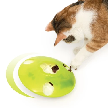 CATIT Senses Treat Spinner - interaktywny bączek, zabawka na karmę i smakołyki dla kota - 6
