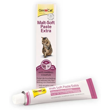 GIMCAT Malt-soft paste extra  - smaczna pasta odkłaczająca dla kota z dodatkową porcją błonnika