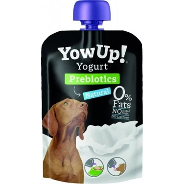 YOW UP! Yogurt Calcium & Prebiotics - bezlaktozowy jogurt dla psa w tubce, z wapniem i prebiotykami 115g