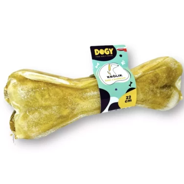 DOGY Kość  - naturalny gryzak dla psa z królikiem i bananem 22 cm