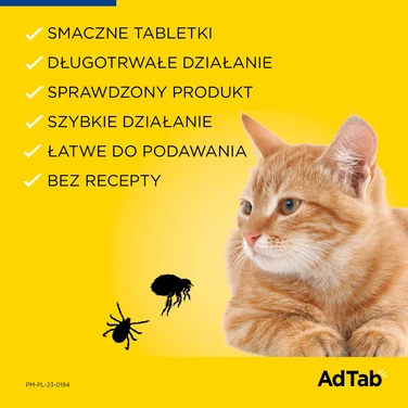 ELANCO AdTab 48 mg - tabletka na pchły i kleszcze dla kotów o wadze 2 - 8 kg - 5
