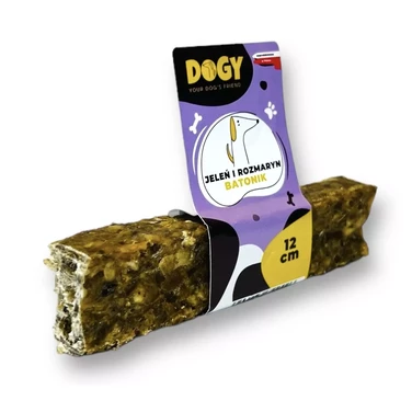 DOGY Batonik - naturalny gryzak dla psa z jeleniem i rozmarynem 12cm