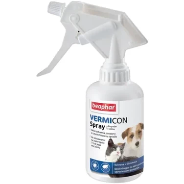 BEAPHAR VERMICON spray przeciwko pchłom i kleszczom dla psów i kotów, skuteczny i łagodny 250 ml