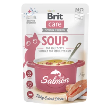 Brit Care Cat Soup - zupka dla kota z łososiem 75g