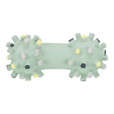 TRIXIE Junior - gumowy hantelek, zabawka dla szczeniaka lub małego psa, z delikatnego lateksu, BEZ piszczałki — klon