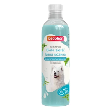 BEAPHAR shampoo biała sierść - szampon dla psa z ekstraktem zielonej herbaty i aloesem 250ml