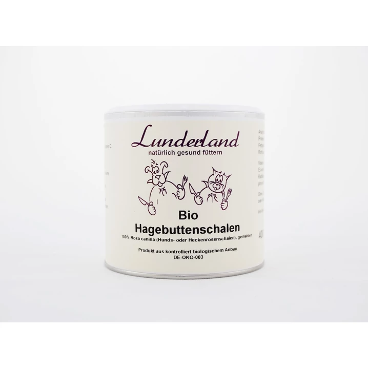 LUNDERLAND Bio Hagebuttenschalen - Bio mączka z owoców dzikiej róży dla psów i kotów - 3