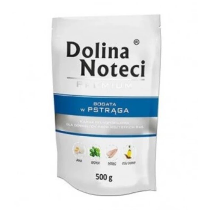 DOLINA NOTECI Premium - mokra karma dla psa bogata w pstrąga 500 g