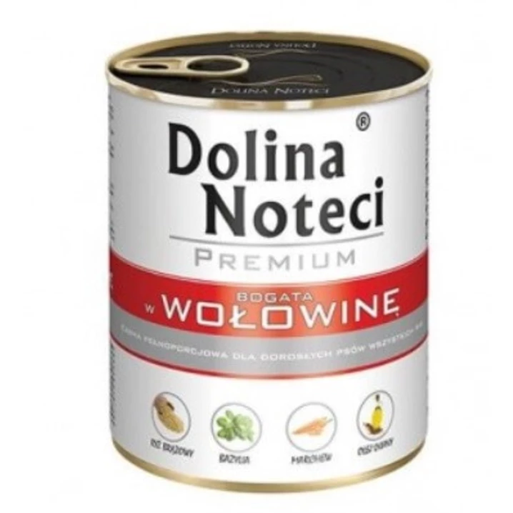 DOLINA NOTECI Premium - mokra karma dla psa bogata w wołowinę 800g