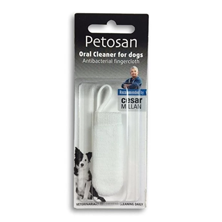 PETOSAN Oral Cleaner - nakładka na palec z mikrofibry do czyszczenia zębów dla psa lub kota