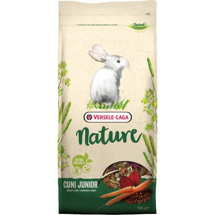 VERSELE LAGA Cuni Junior Nature - kompletny pokarm dla młodych królików 700g