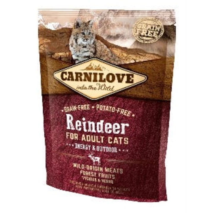 CARNILOVE Reindeer Energy&Outdoor - renifer - sucha karma dla kotów 400 g