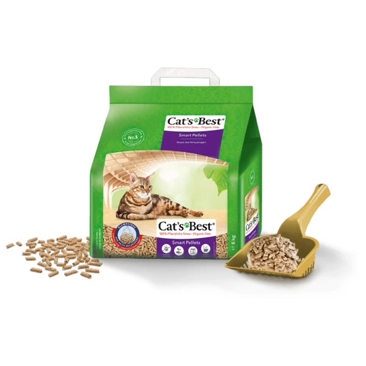 CAT'S BEST Smart Pellets - zbrylający żwirek drewniany dla kotów długowłosych 10 l