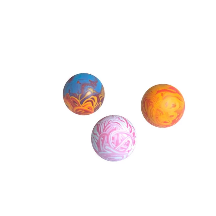 SUM-PLAST piłka nr 3 - twarda piłeczka z wysokiej jakości termoplastiku, zapach wanilii 7cm