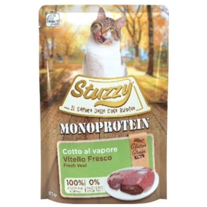 STUZZY Monoprotein - monobiałkowa, bezzbożowa karma dla kota, cielęcina 85g