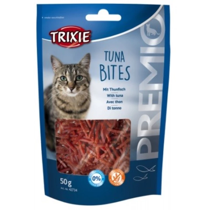 TRIXIE Premio Tuna Bites - drobniutkie paseczki z tuńczyka i kurczaka dla kota 50g