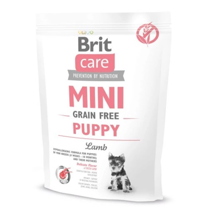 BRIT CARE Mini Puppy Lamb - sucha karma dla szczeniąt ras małych 