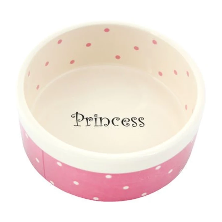 YARRO Princess - miska ceramiczna dla psa, różowa 0,8 l