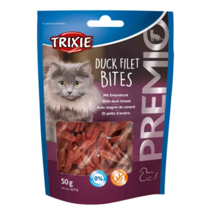 TRIXIE Premio Duck Filet Bites - drobniutkie paseczki z kaczki dla kota 50g