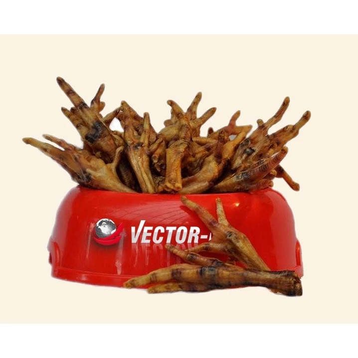 VECTOR-FOOD kurze łapki wędzone - naturalne gryzaki dla psów 50 szt.