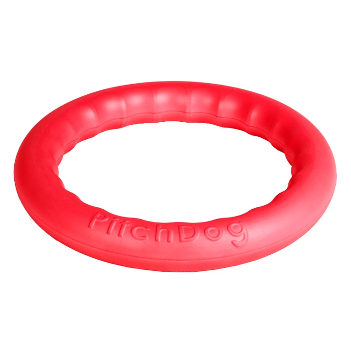 PITCHDOG - lekkie i wytrzymałe ringo dla psa z pianki, czerwone