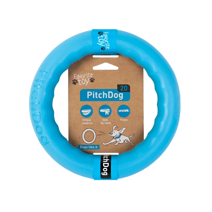 PITCHDOG - lekkie i wytrzymałe ringo dla psa z pianki, niebieskie - 5