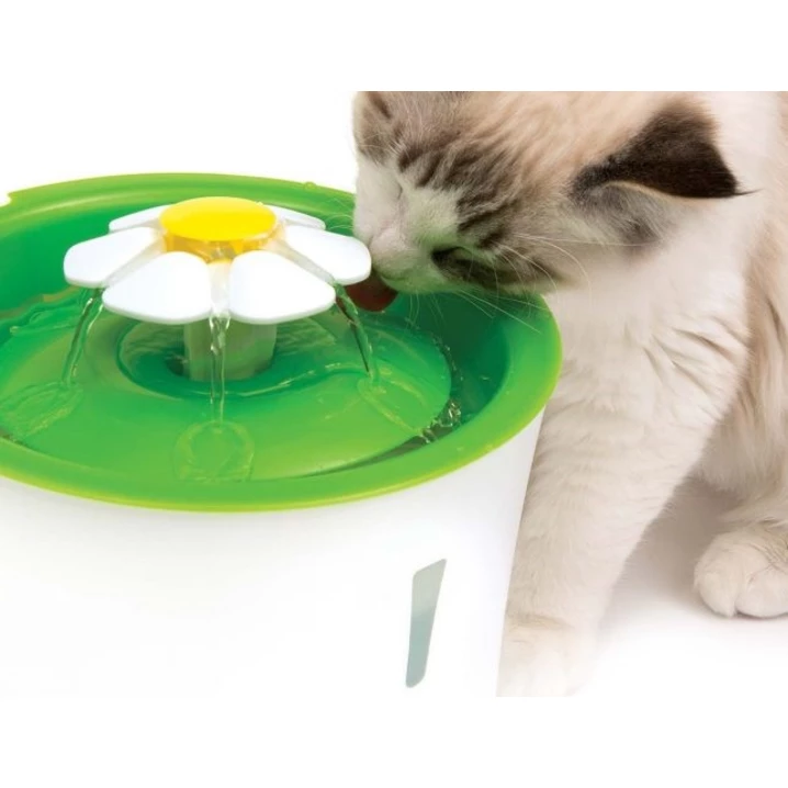 CATIT Senses Flower - fontanna kwiatek, poidło dla kotów z regulacją strumienia wody, pojemność 3 l - 9