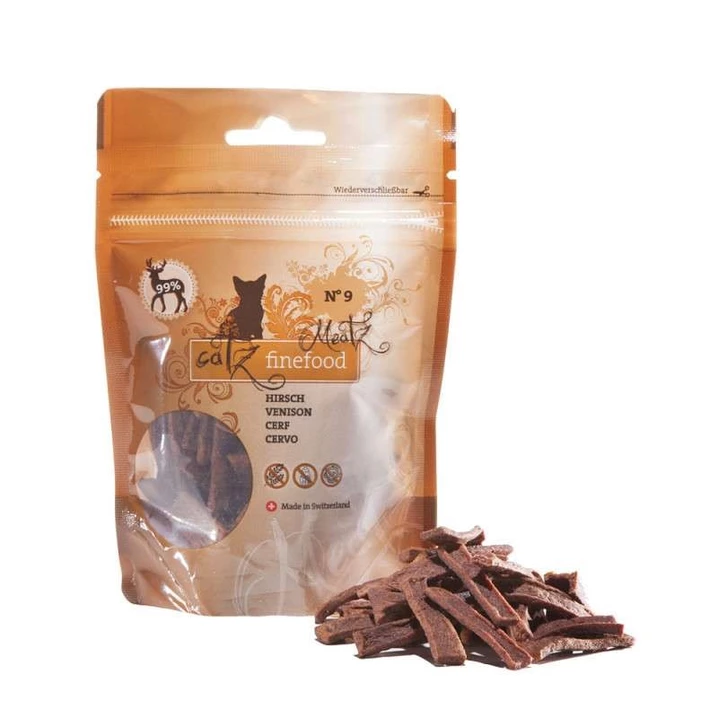 CATZ FINEFOOD Meatz - monobiałkowe, naturalne przysmaki dla kotów, dziczyzna 45 g