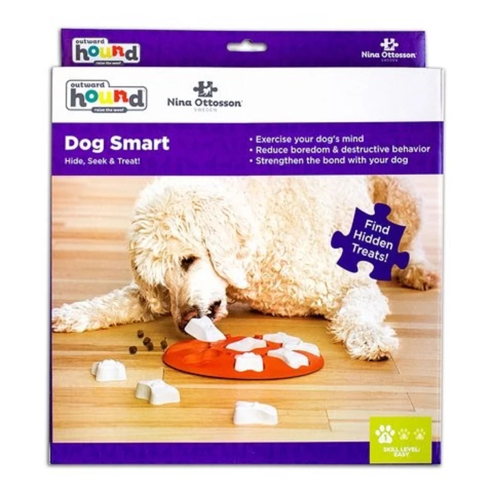 OUTWARD HOUND Nina Ottosson Dog Smart -  zabawka interaktywna, łamigłówka dla psa, poziom 1 - 3