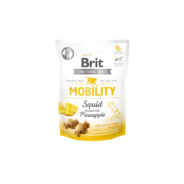 BRIT Functional Snack Mobility - przysmaczki dla psów z kałamarnicą i ananasem 150 g