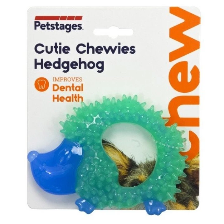 PETSTAGES Hedgehog - gumowy jeżyk z wypustkami, mocny gryzak do żucia dla małych psów i szczeniąt - 2