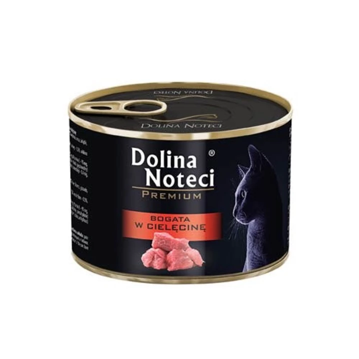 DOLINA NOTECI Premium - bezzbożowa, mokra karma dla kota bogata w cielęcinę