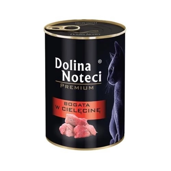 DOLINA NOTECI Premium - bezzbożowa, mokra karma dla kota bogata w cielęcinę - 2