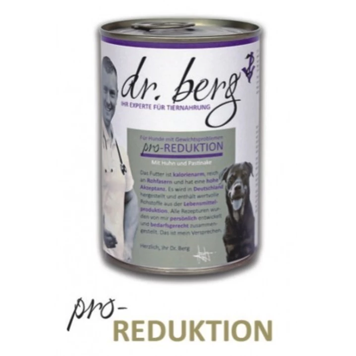 DR.BERG Pro-Reduktion - mokra karma dla psów z nadwagą, chorych na cukrzycę i seniorów 400g