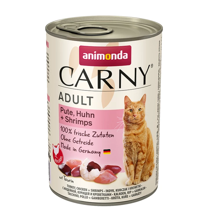 ANIMONDA Carny Adult - mięsna puszka dla kota - indyk, kurczak, krewetki  - 2
