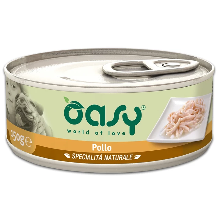 OASY Natural - uzupełniająca, mokra karma dla psa, kurczak w delikatnej galaretce 150g